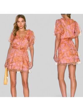 ✅Show Me Your Mumu Jennie Ann Dress – Flirty Flora Print, Small, New With Tags –